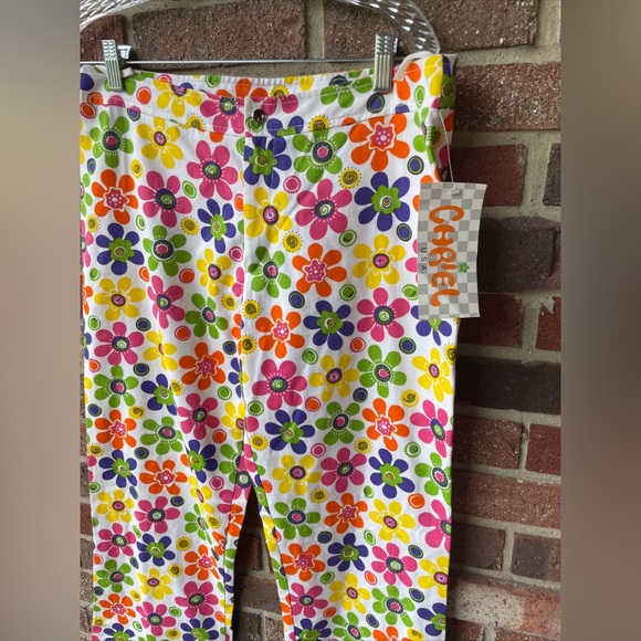 VTG Chriel Groovy Floral Pants Sz L  NWT - Picture 2 of 11